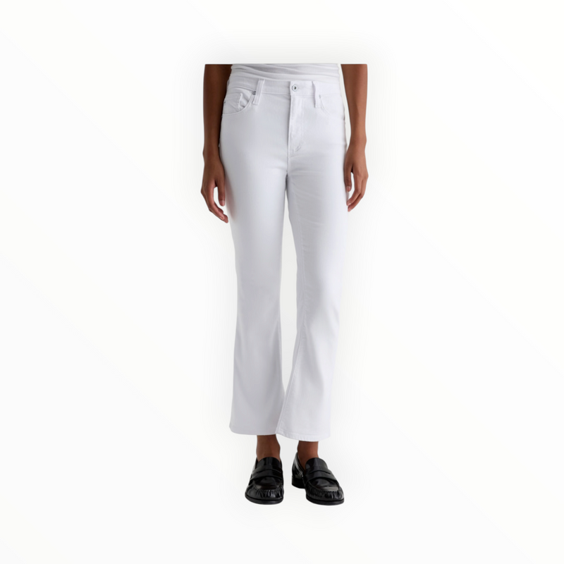 AG Jeans Farrah Boot Crop Jean - Gallery White
