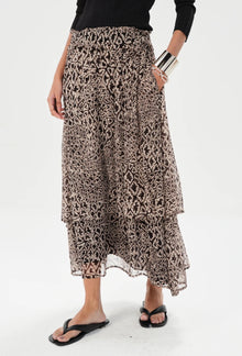 Maria Cher Baradero Lulu Midi Skirt - Brown