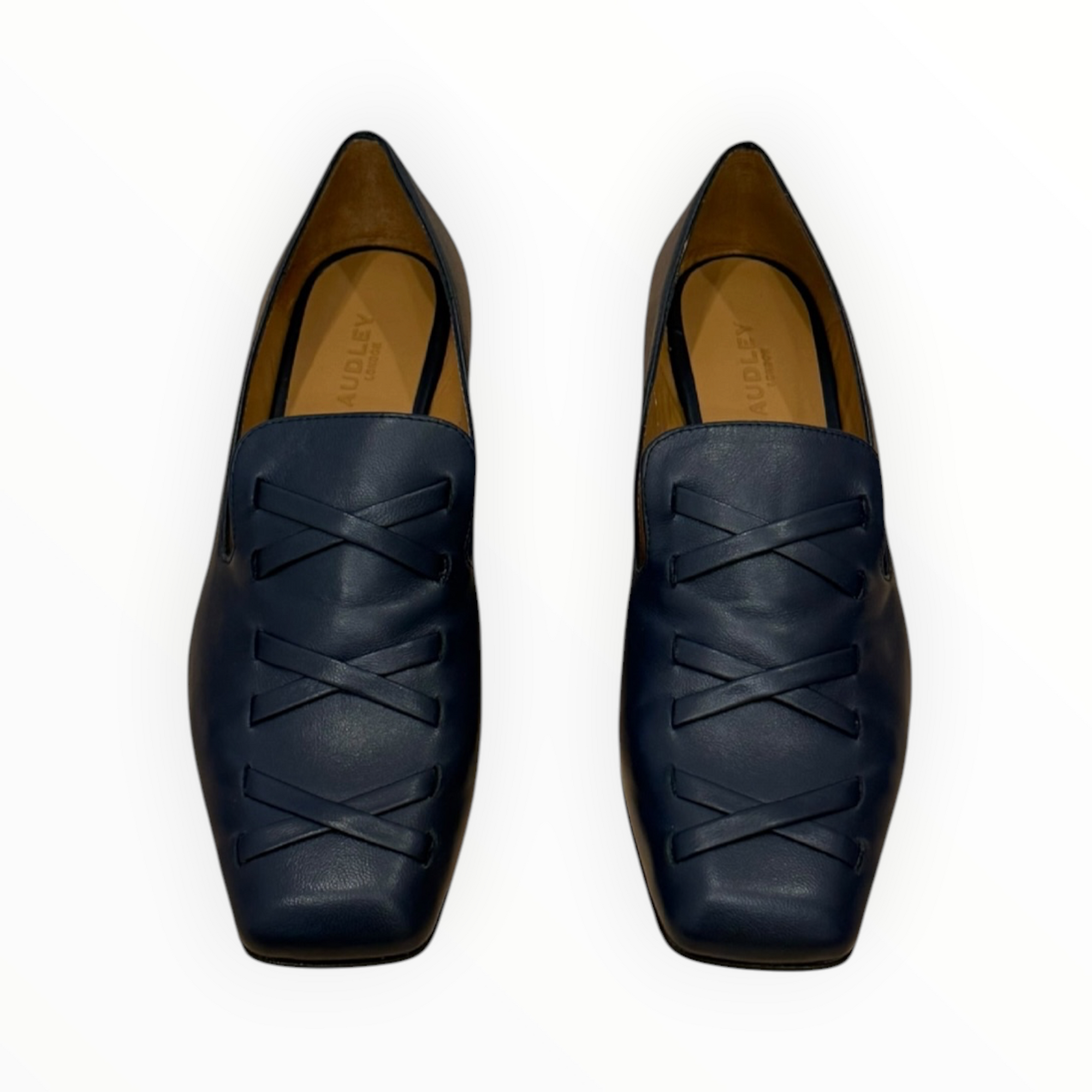 AUDLEY Aster Leather Loafer - Navy