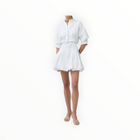 SIMKHAI Effie Cotton Bubble Mini Dress - White