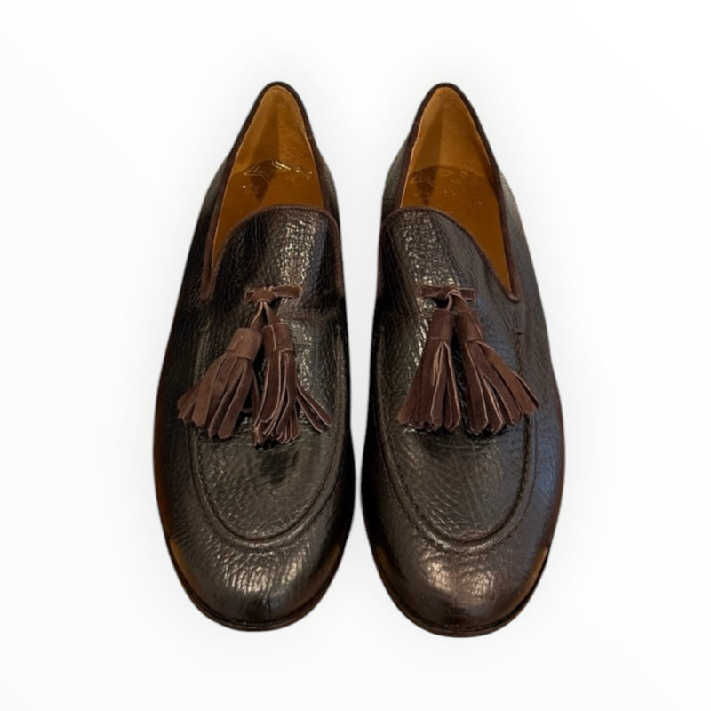 Pedro Miralles Leather Loafers With Tassels - Dark Brown
