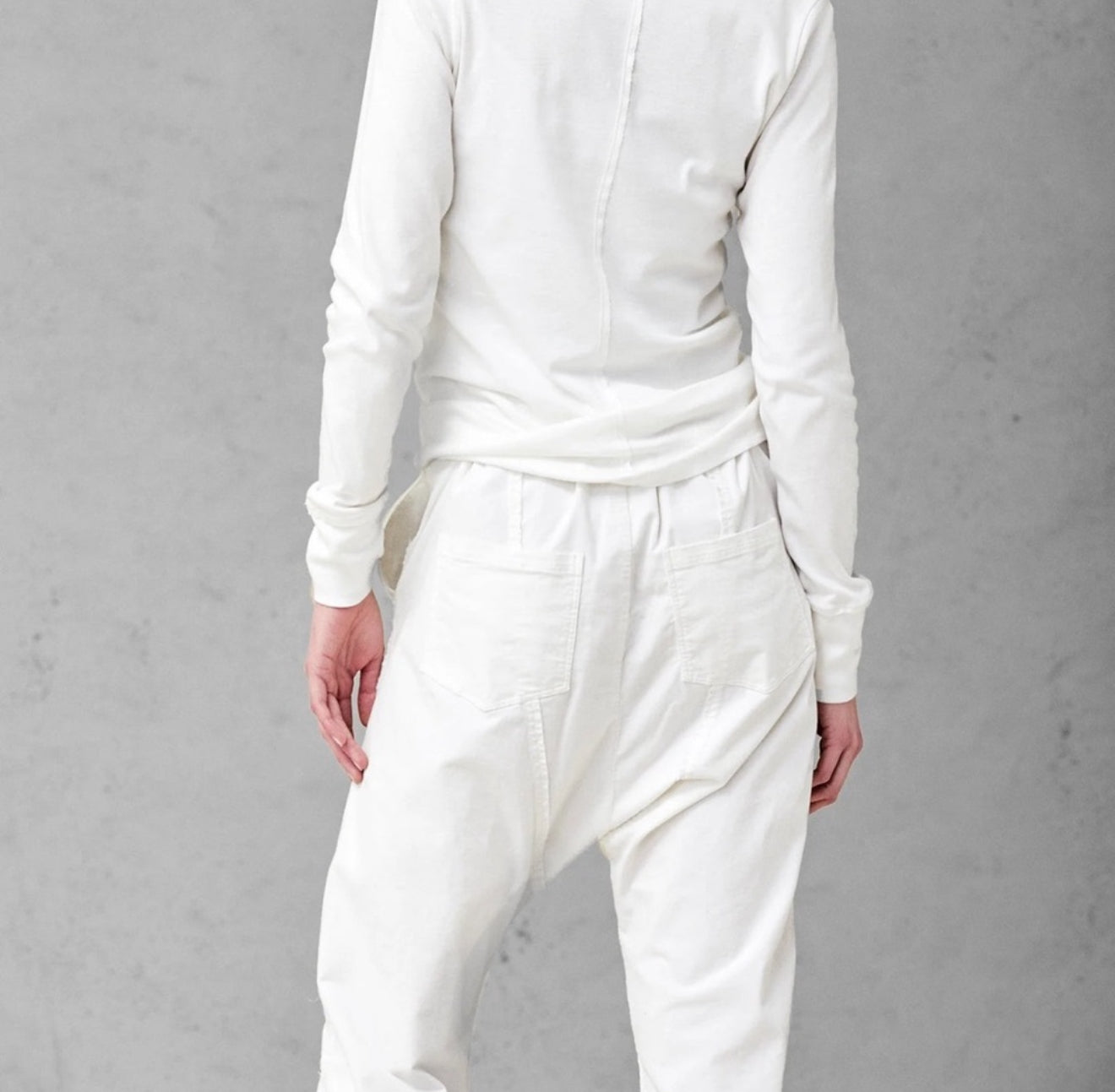 Kristensen du Nord Drop Crotch Corduroy Stretch Pants - Natural