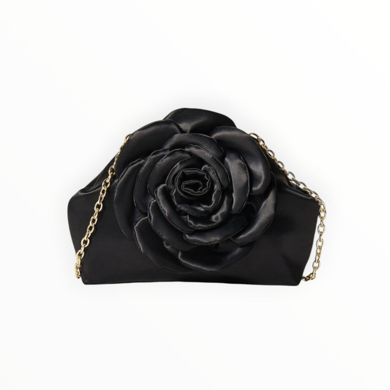 Lele Sadoughi Rosie Satin Clutch - Jet