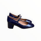 BiBi Lou Cardiff Mary Jane Heels - Navy Patent