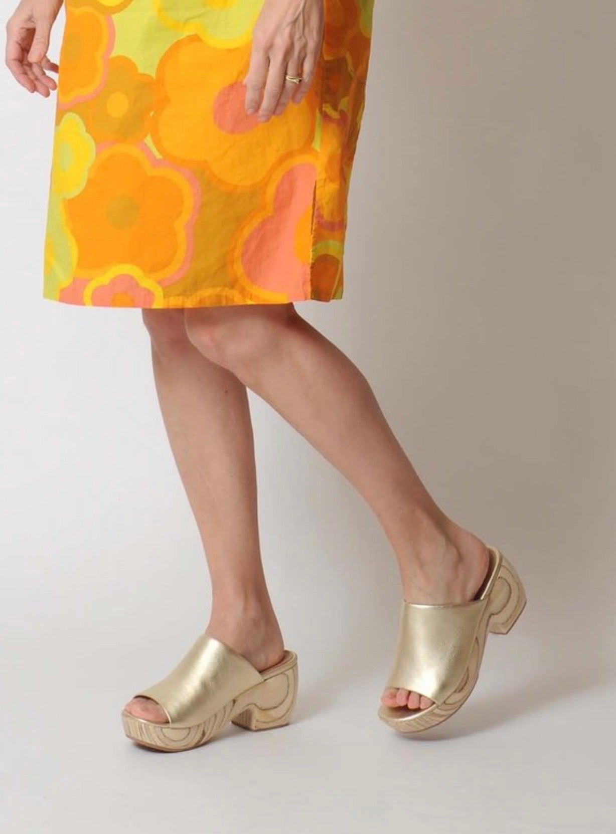 Huma Blanco Katlyn Clog - Gold