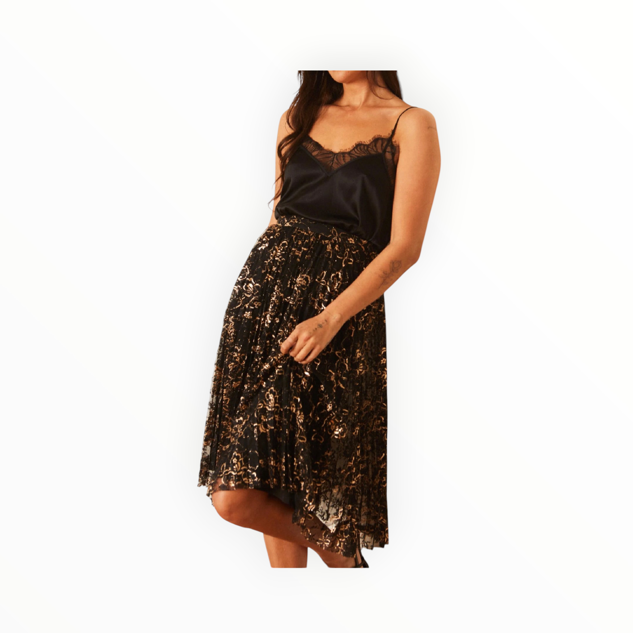 Caballero Gold Dust Lace Mia Skirt