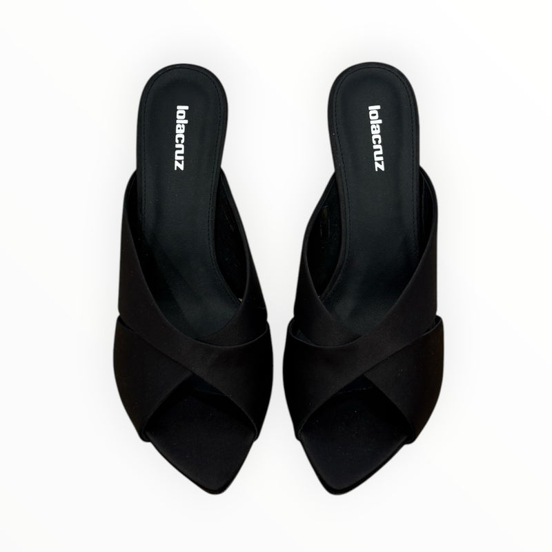 Lola Cruz Lena Mule 65 - Black