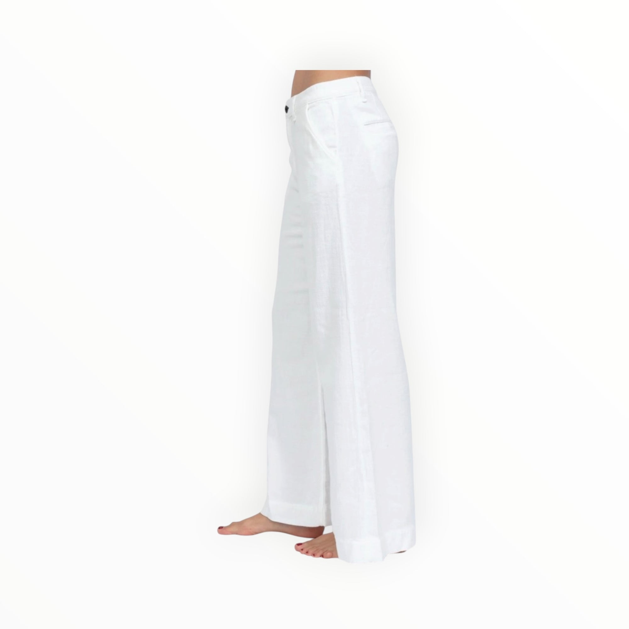 ASKK NY Cropped Brighton Twill Jeans - Ivory