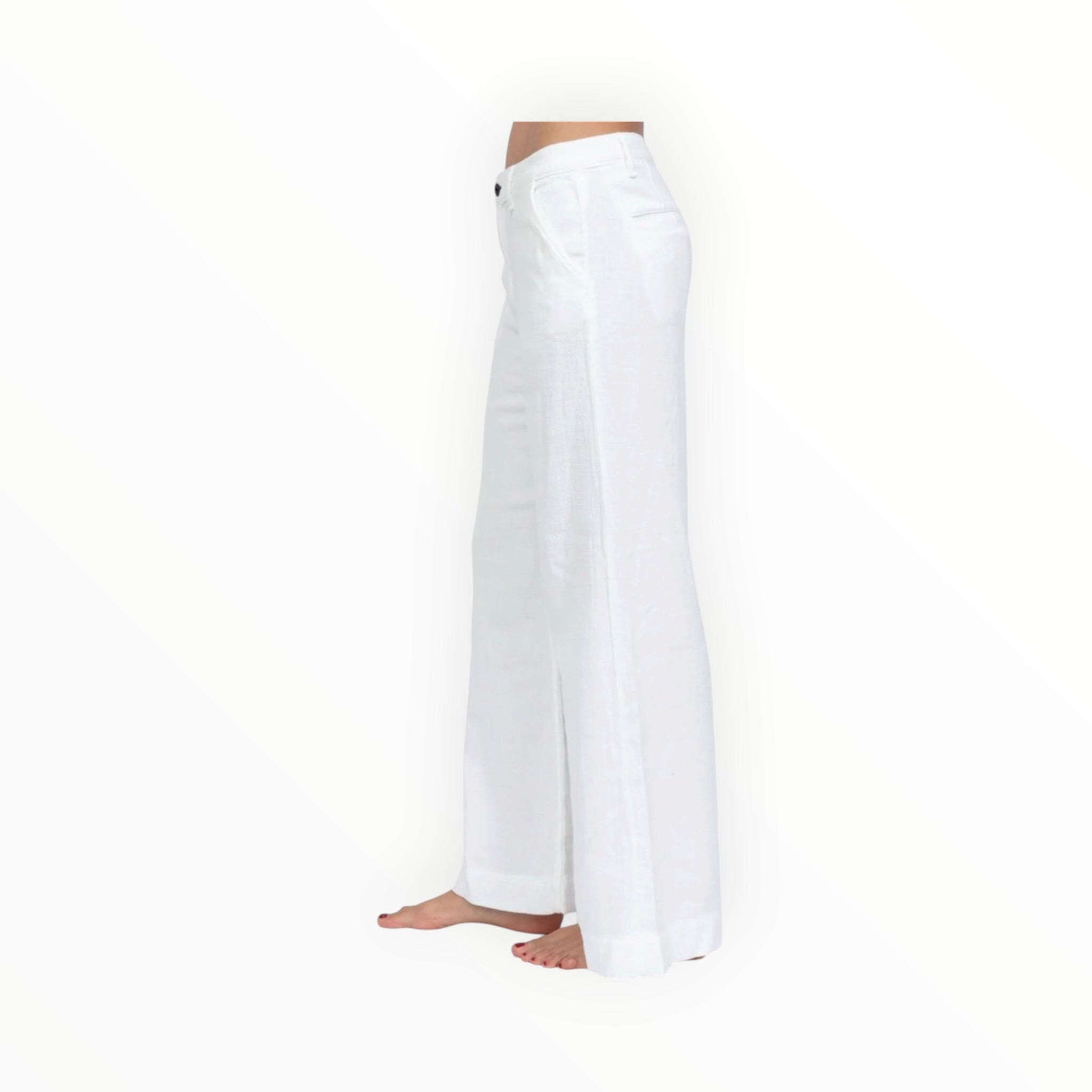 ASKK NY Cropped Brighton Twill Jeans - Ivory