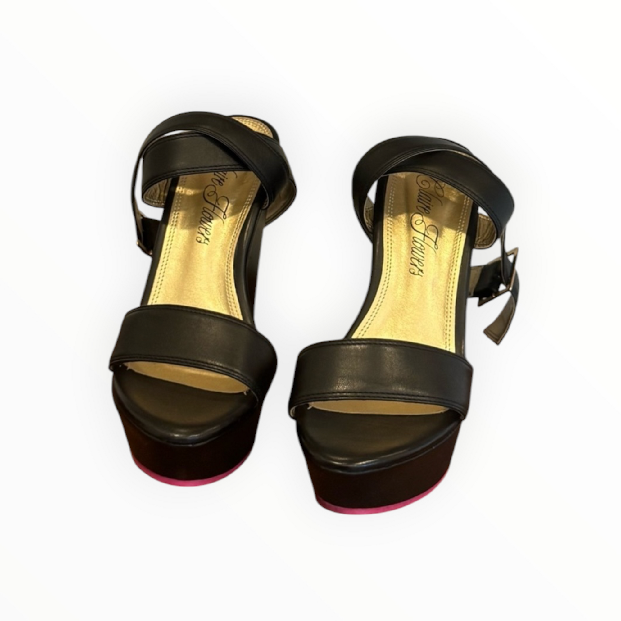 Claire Flowers Sheila Wedge - Black