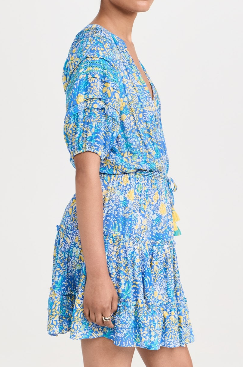 Poupette St. Barth Bona Mini Dress - Blue Corolle