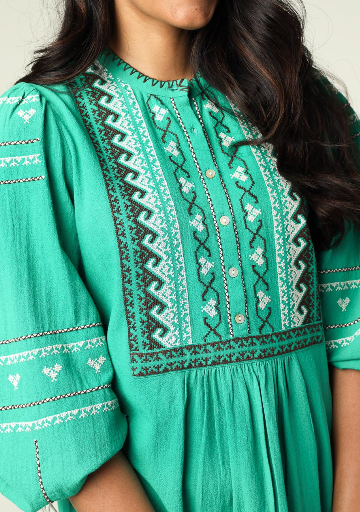 Antik Batik Lima Dress - Green
