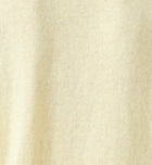 White + Warren Cotton Blend Rib Trim V-Neck - Lemon Sorbet