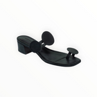 BERNARDO Jupiter Moon Low Heel Sandal - Black Antique Calf