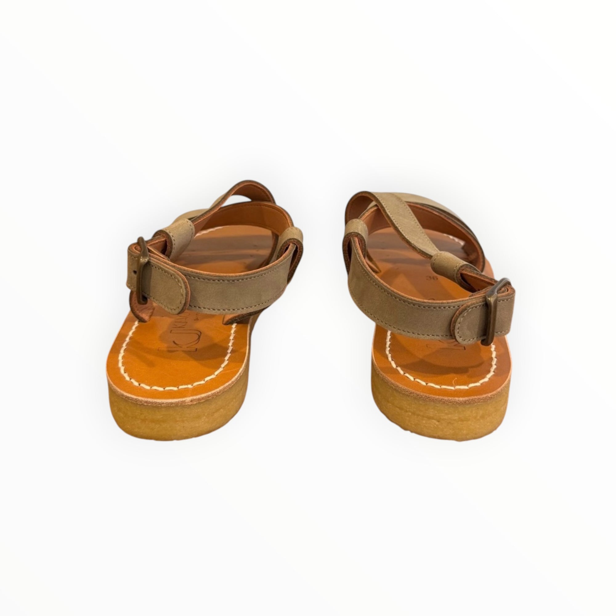 K.Jacques Corentin Khaki Nubuk Sandal