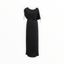 Gold Hawk Silvia Ruched Silk Dress - Black