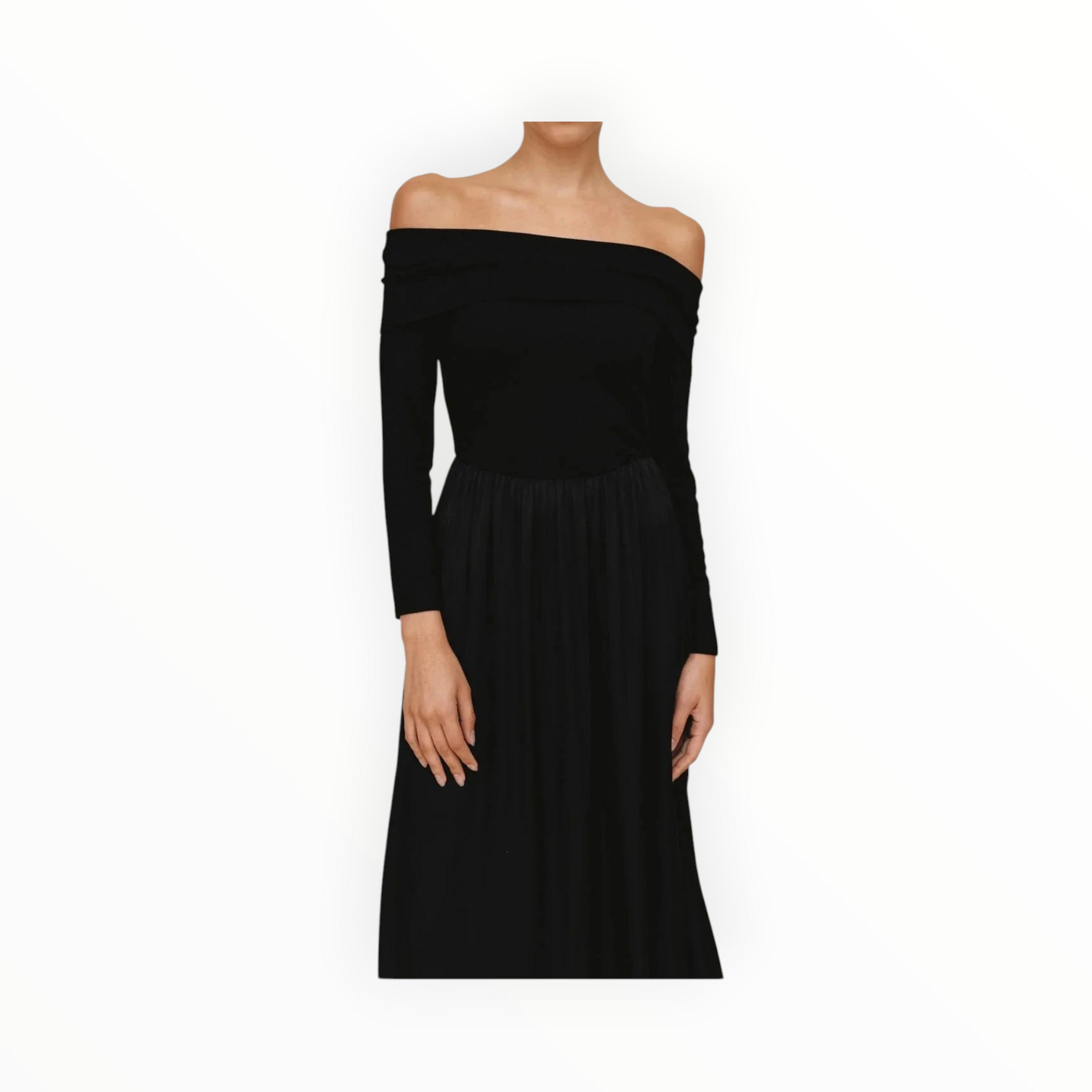 Bella Dahl Off Shoulder Dress - Black