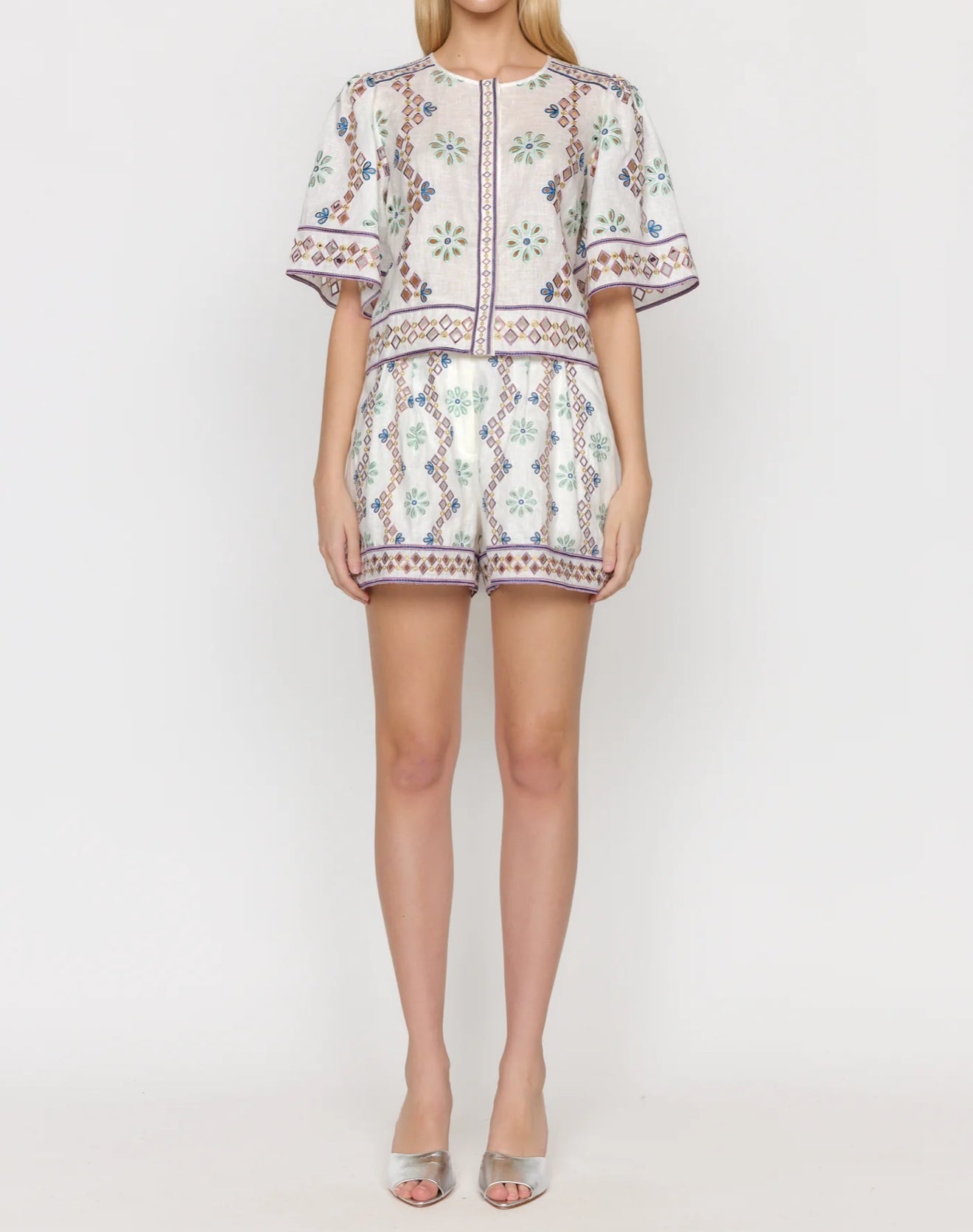 Christy Lynn Bennet Shorts - Capri Ivory