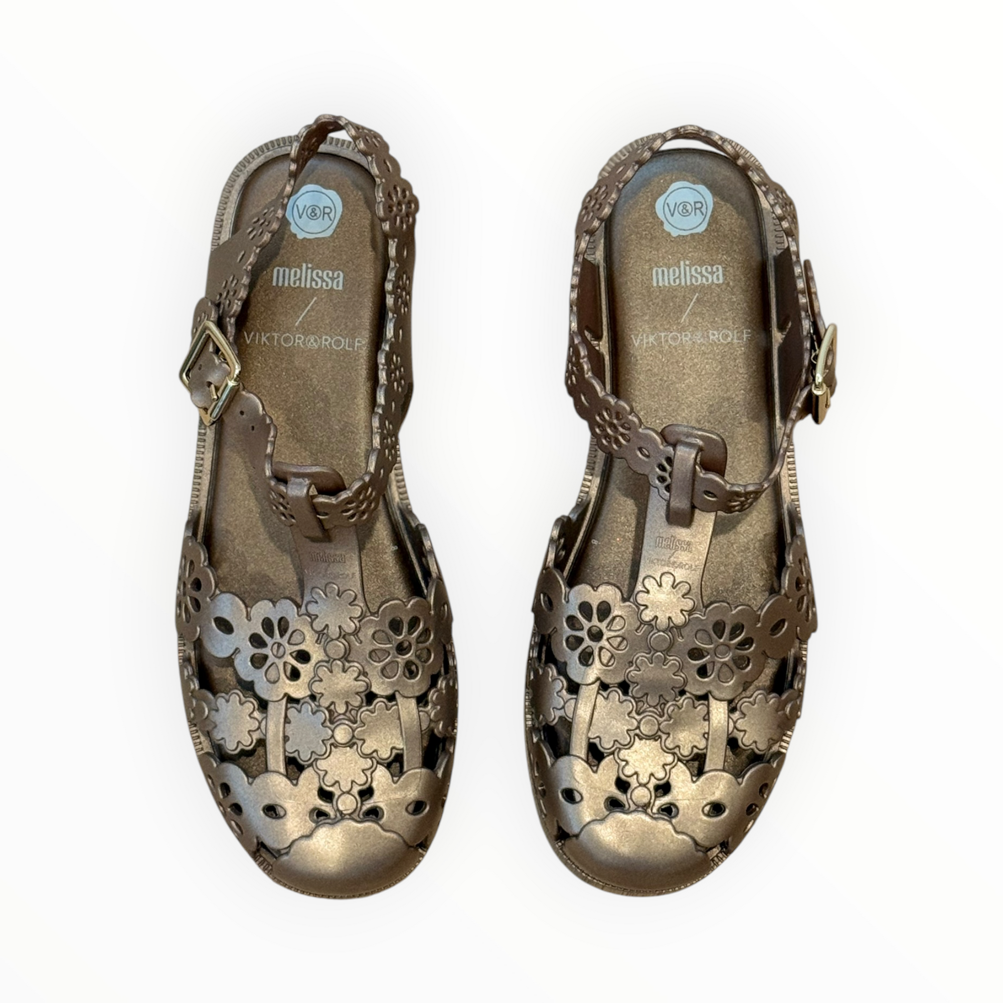 Melissa + Viktor And Rolf Possession Lace Jelly Shoe - Gold