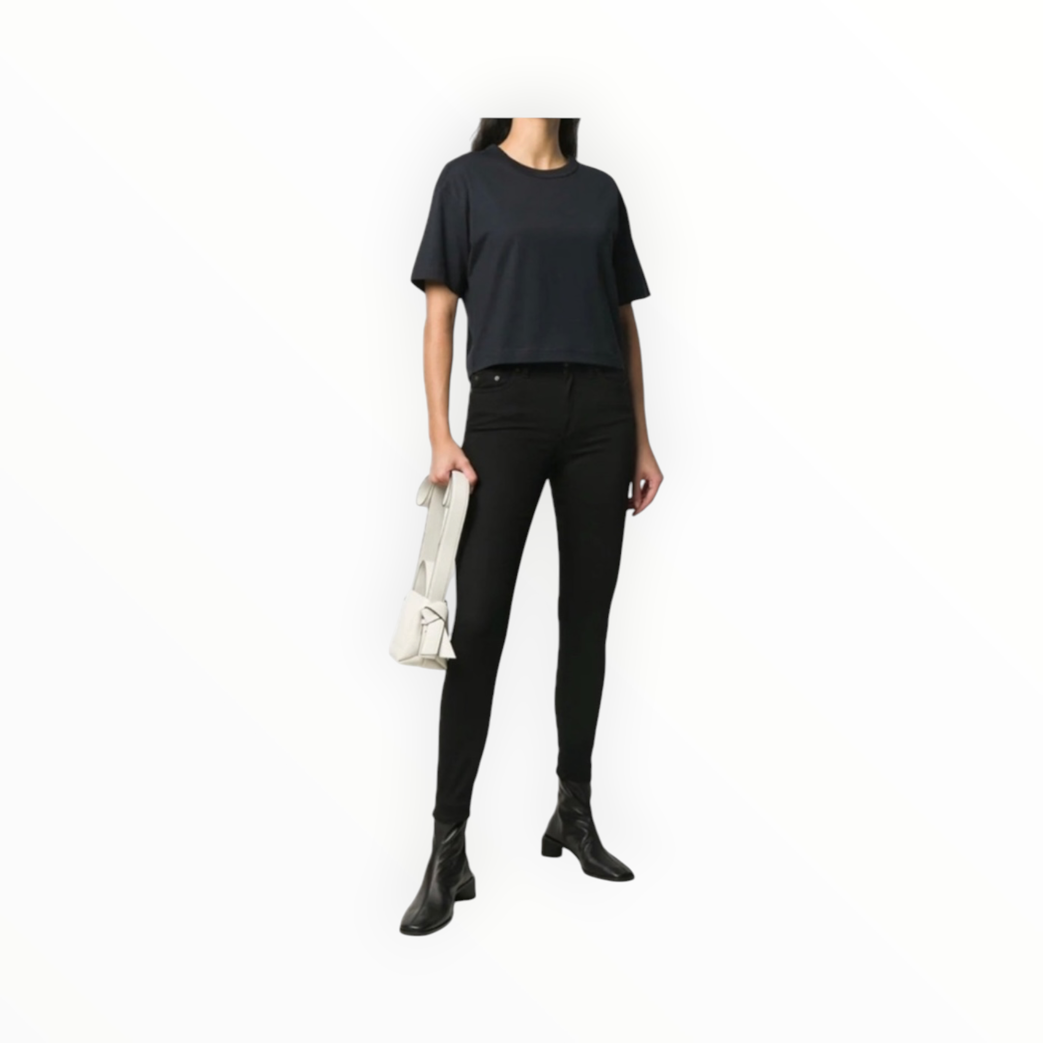 Acne Studios Skin 5 Pocket Mid-Rise Skinny Leg - Black