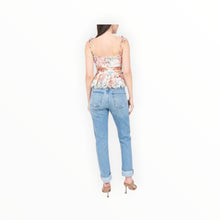 Christy Lynn Ashton Top - Ivory Garden Print