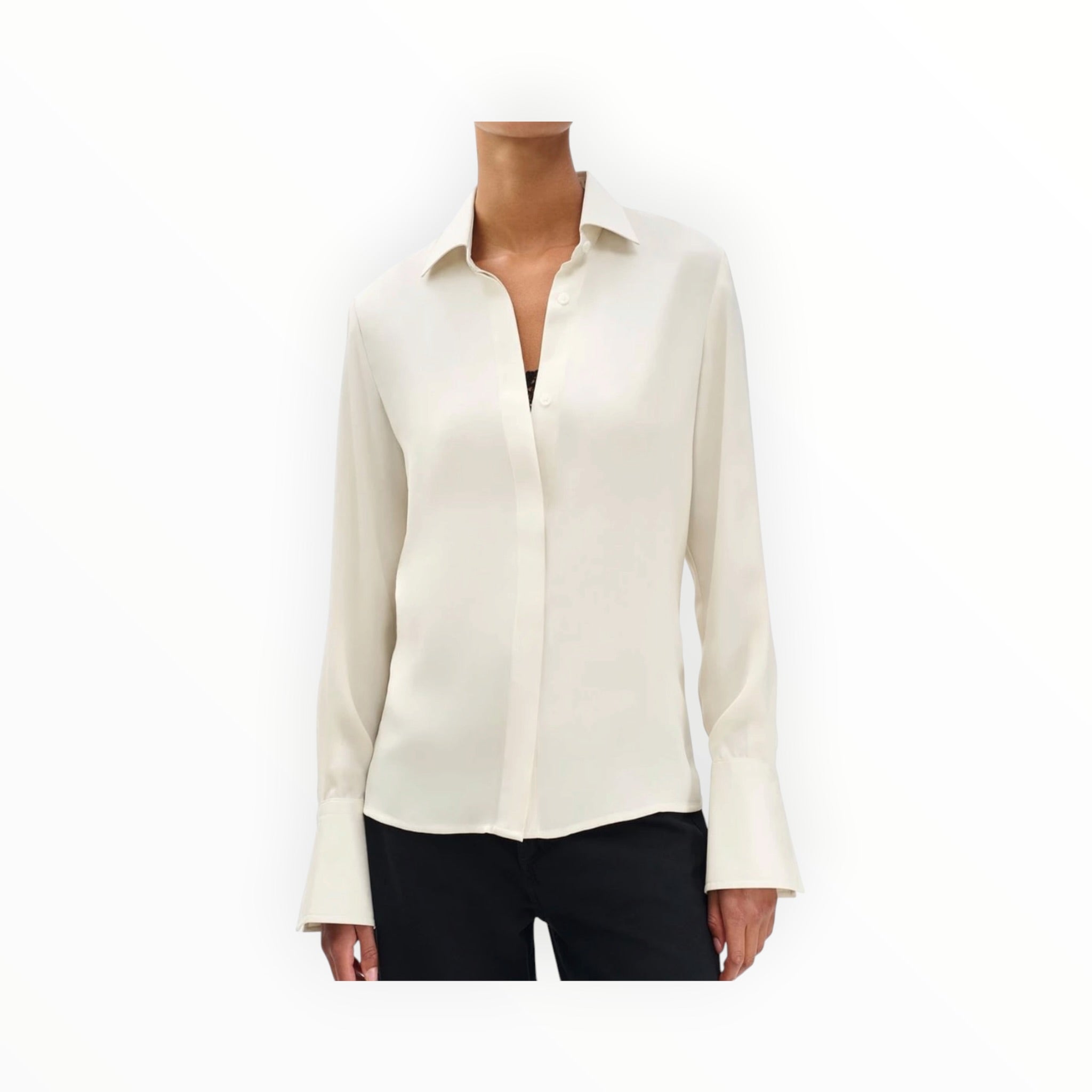 rag & bone Venus Popover Blouse - Ivory