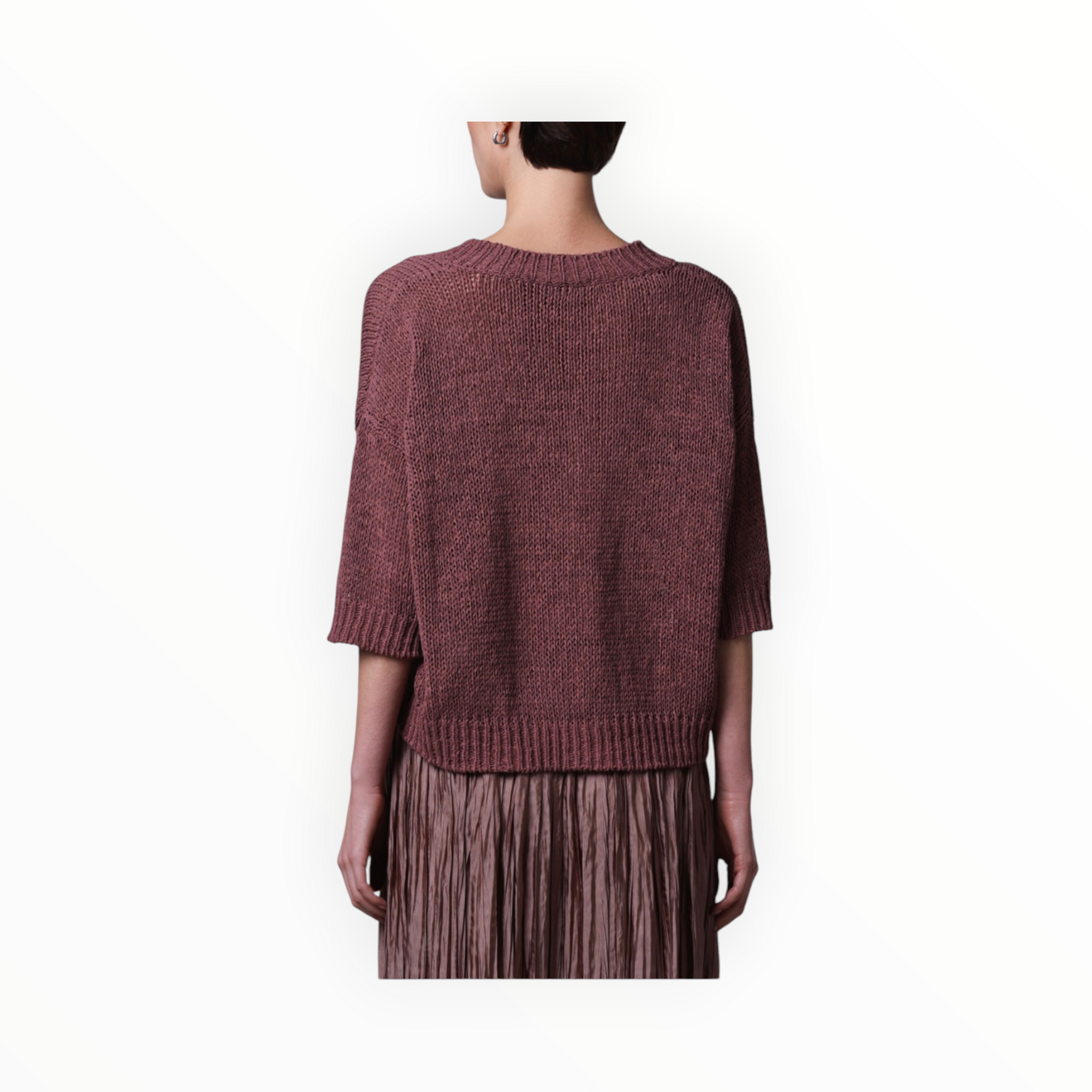 Roberto Collina V-Neck Sweater - Brick