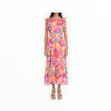 Banjanan Hannah Dress - Ikat Floral Spice