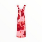MILLY Scarlett Print Ruffle Midi Dress - Pink Multi