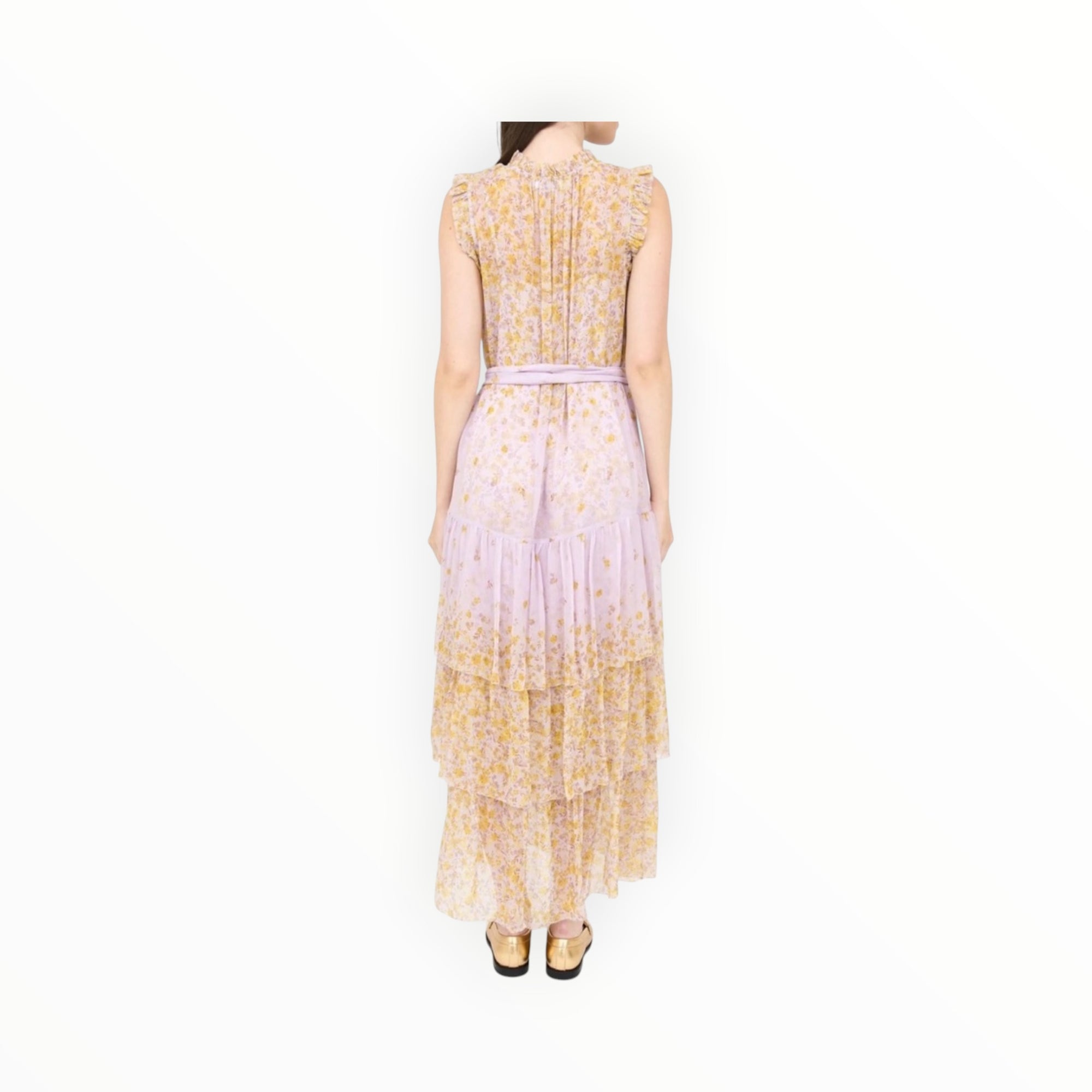 Christy Lynn Christian Dress- Falling Floral Mauve