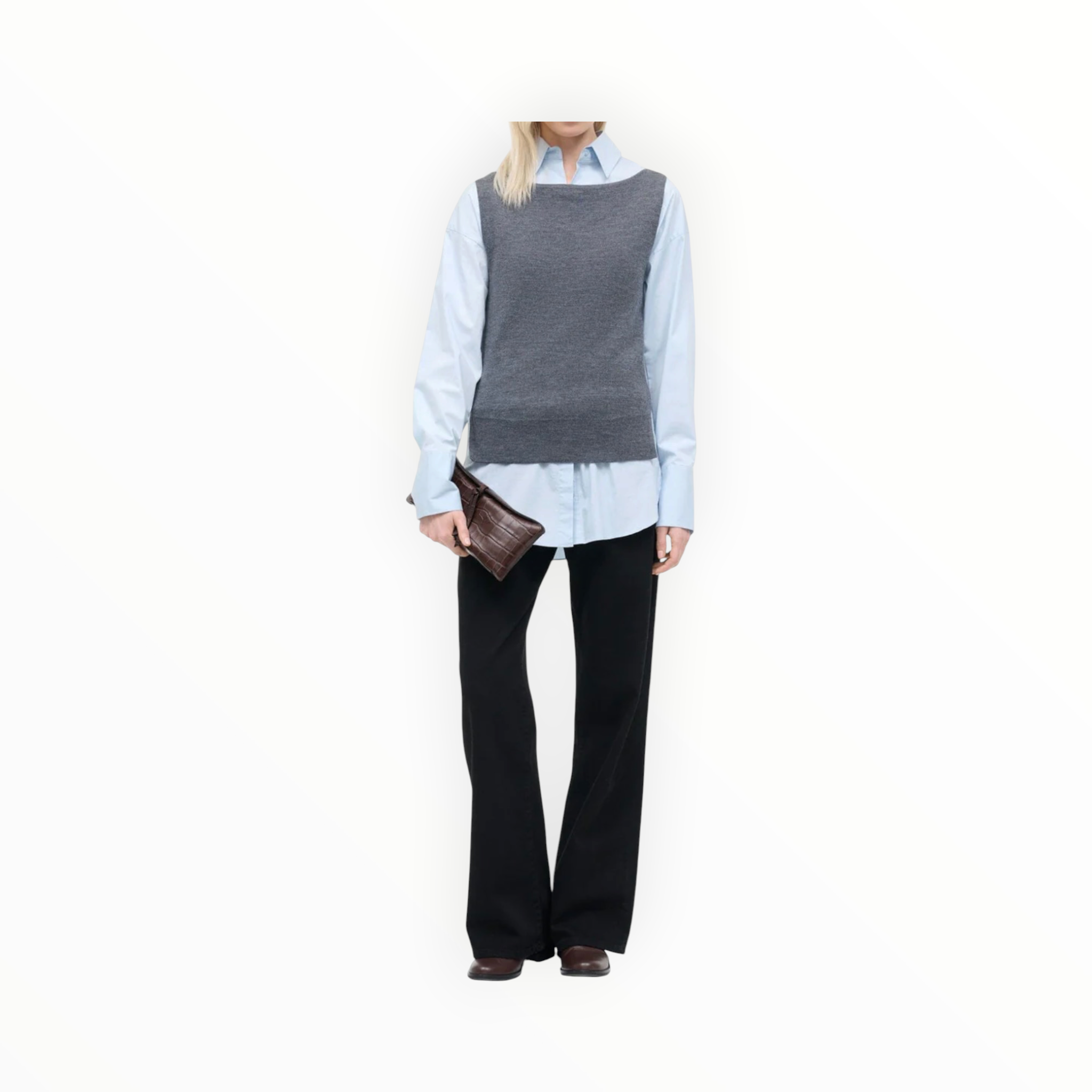 STAUD Damian Top - Charcoal/Glacier