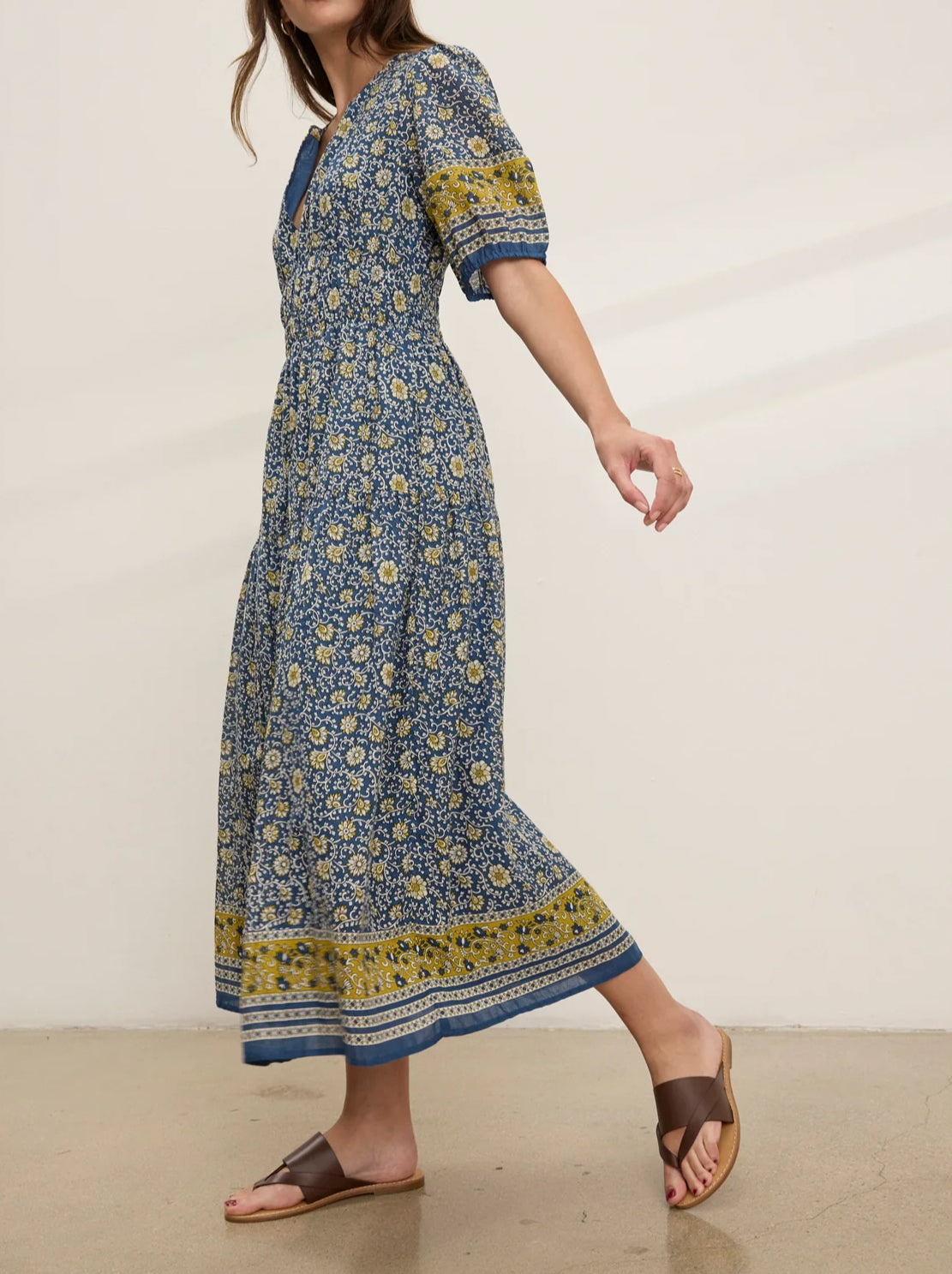 Velvet by Graham & Spencer Natalia Dress - Blue Floral