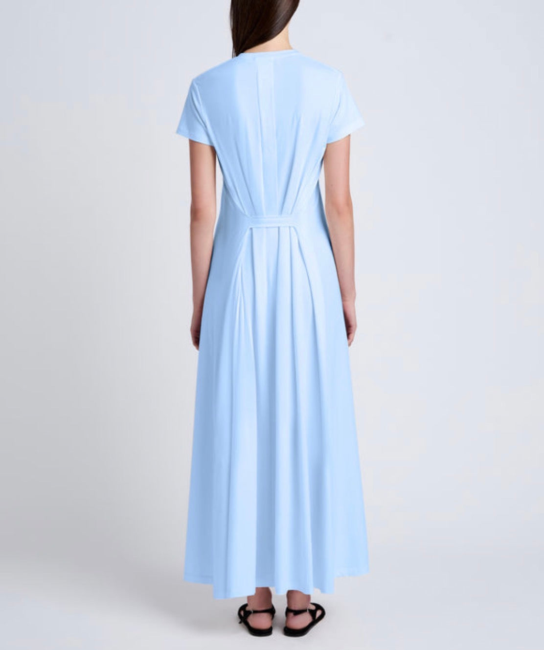 Proenza Schouler White Label Noelle Dress in Jersey - Light Oxford