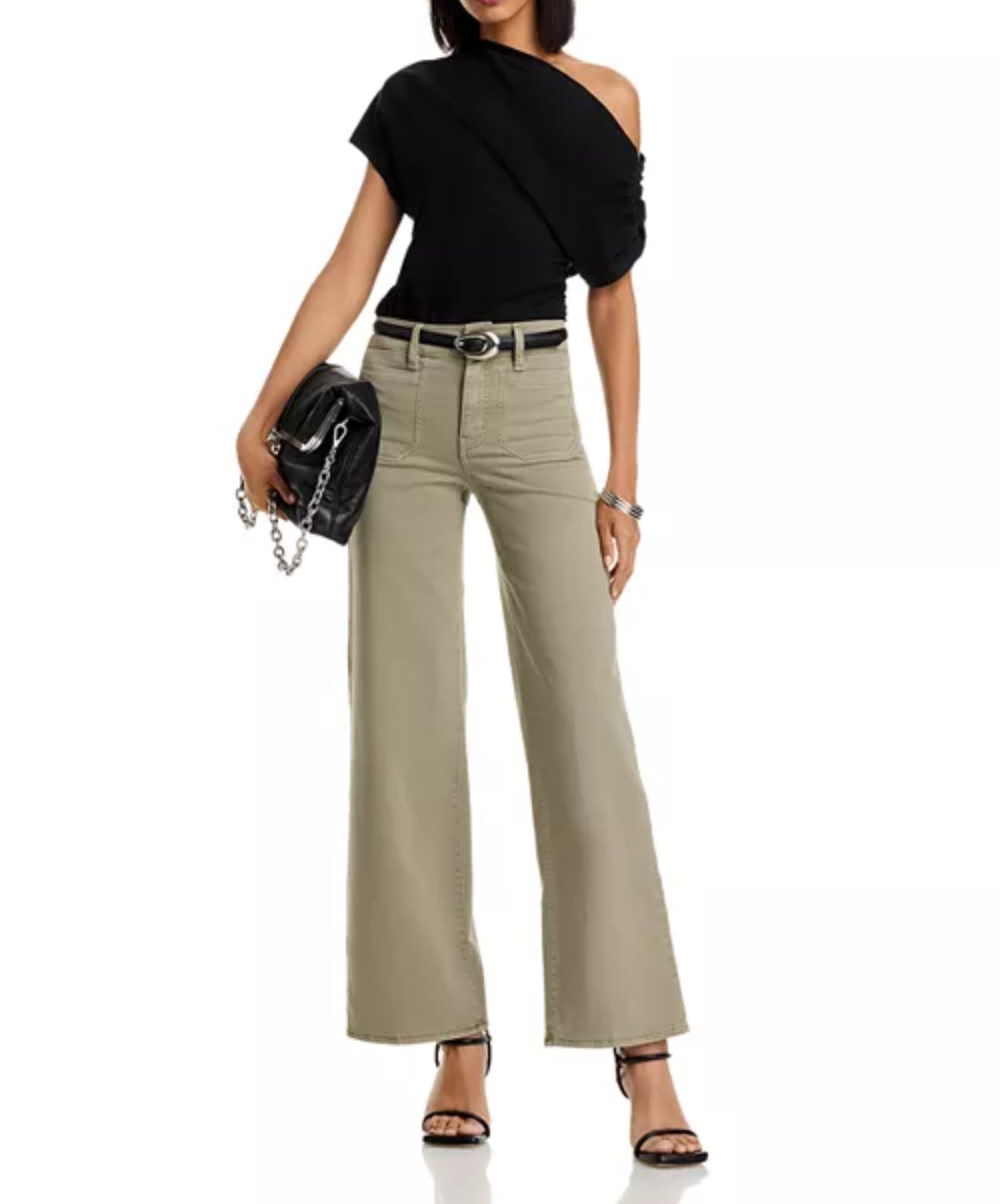 Frame Le Slim Palazzo Modernist Jeans - Thyme