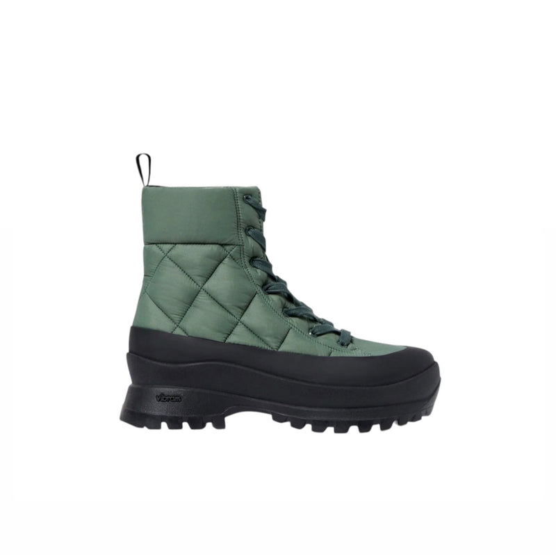 Loeffler Randall Davey Puff Quilted Boot - Green/Black