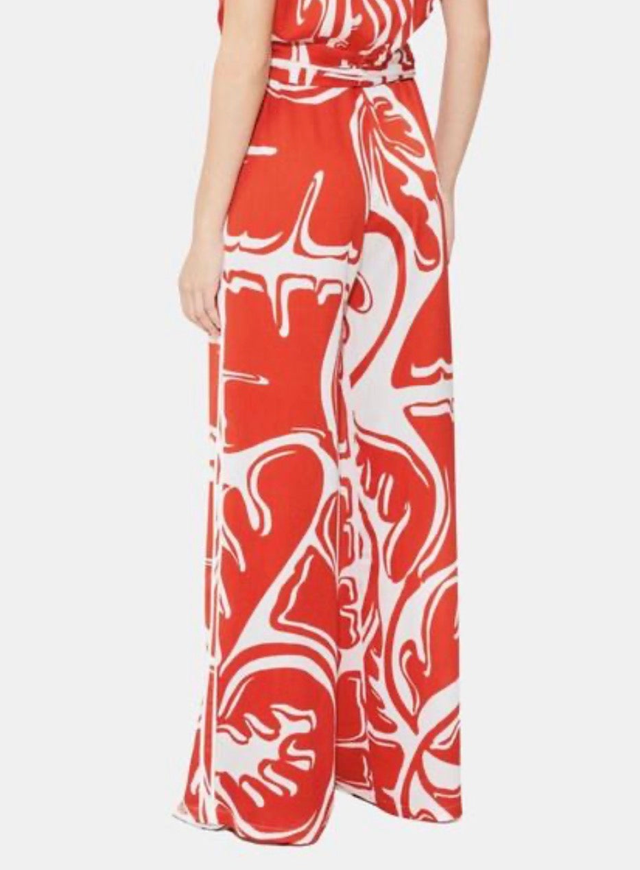 Suncoo Jahel Trousers - Red/White