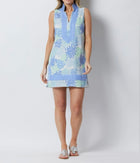 Sail To Sable Coral Print Classic Tunic Dress