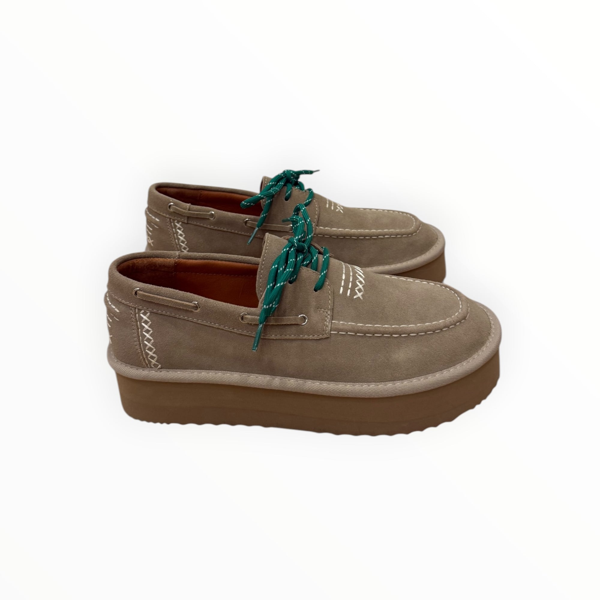 DE SIENA Beaver Lace-Up Shoes - Suede Taupe