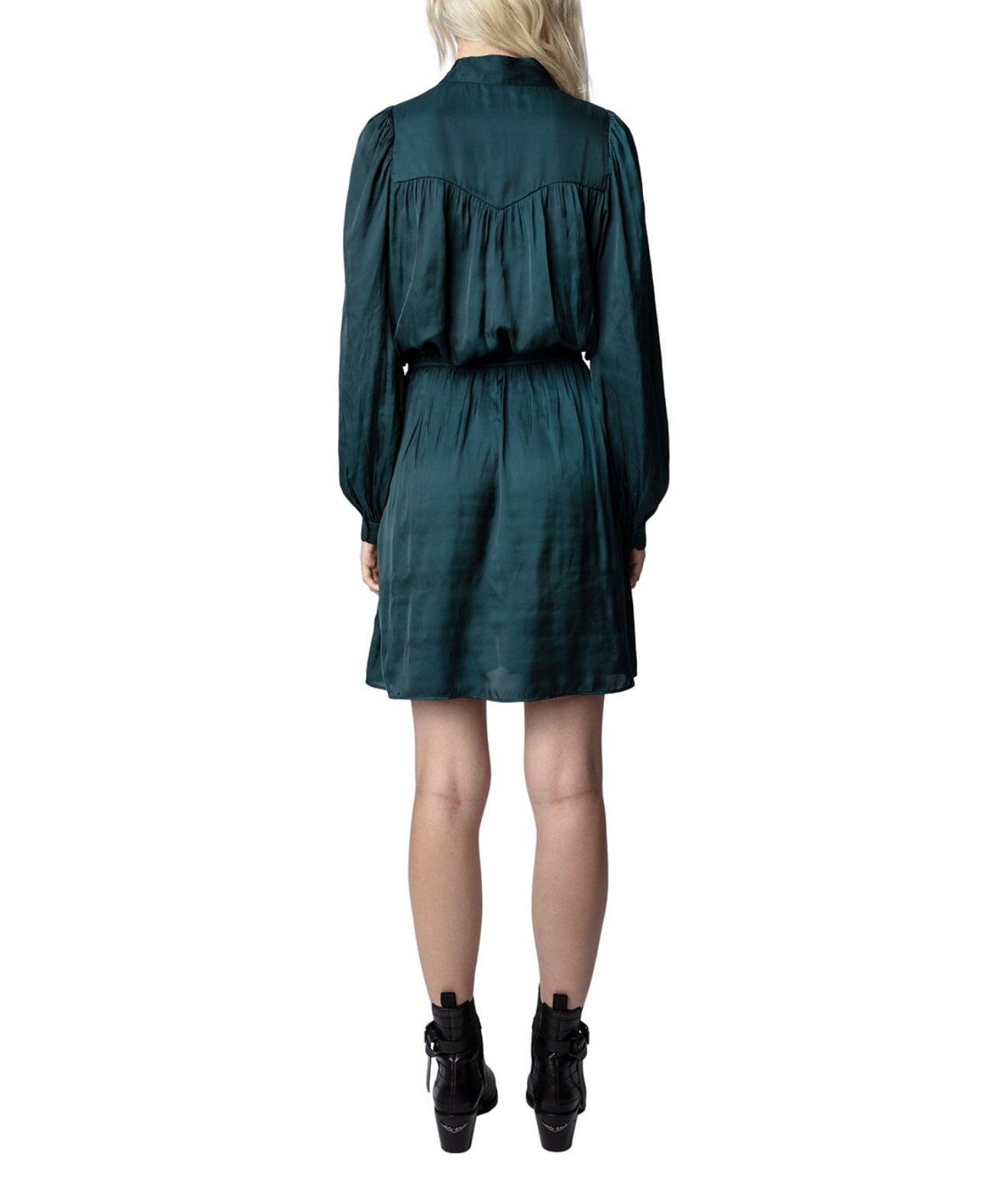 Zadig & Voltaire Remember Satin Dress - Emerald