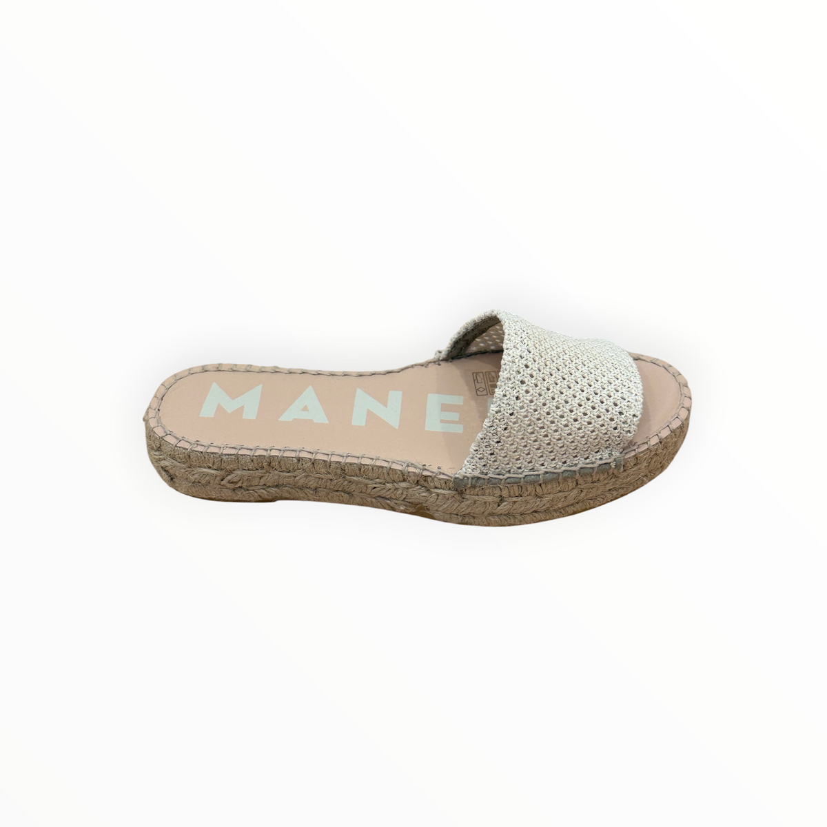 Manebí Double Sole Slides - Cream Net