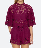 Sea New York Lula Embroidery Shorts - Jam