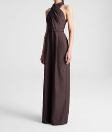 A.L.C. Murphy II Wide Leg Jumpsuit - Dark Carob