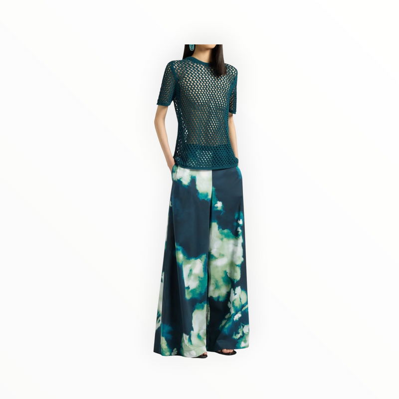Liviana Conti Ilaria Trousers - Macro Flower Night
