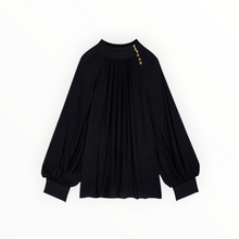 ba&sh Neil Long Sleeve Blouse - Black