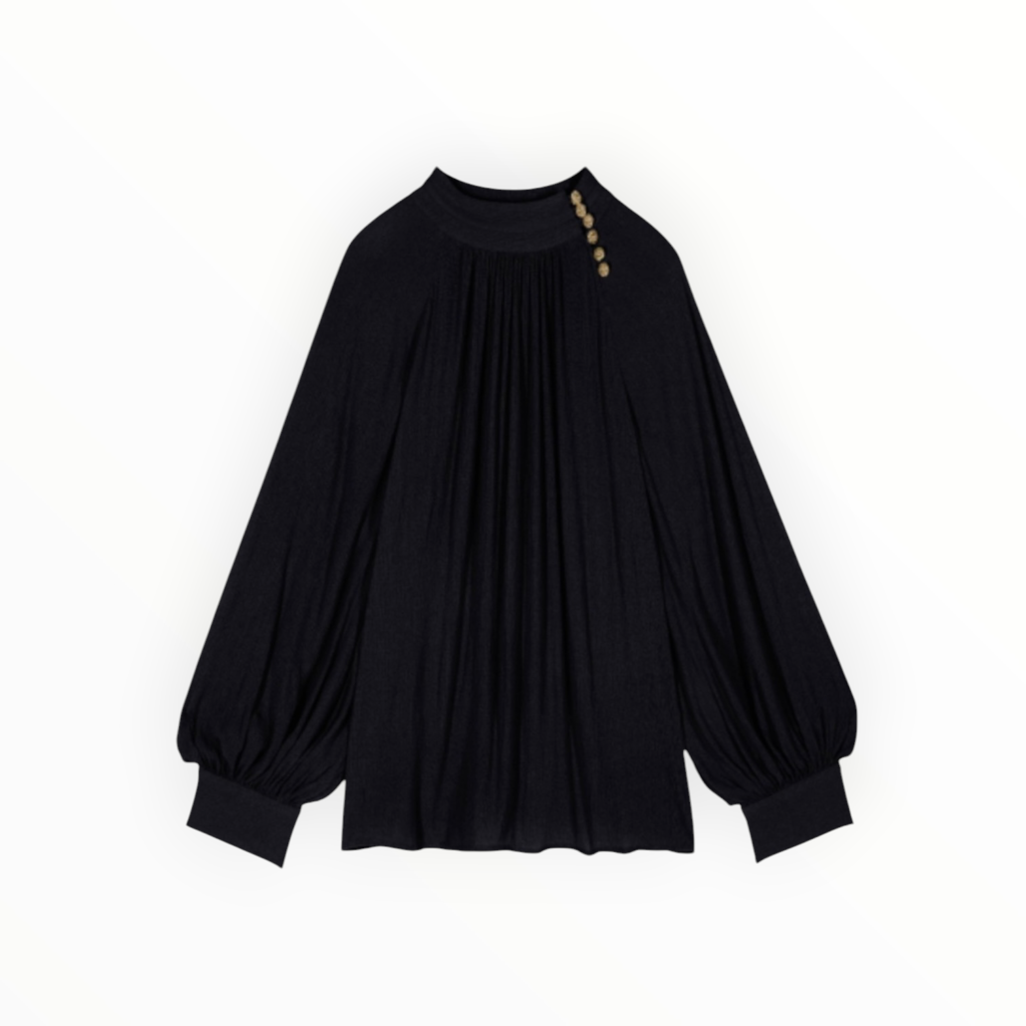 ba&sh Neil Long Sleeve Blouse - Black