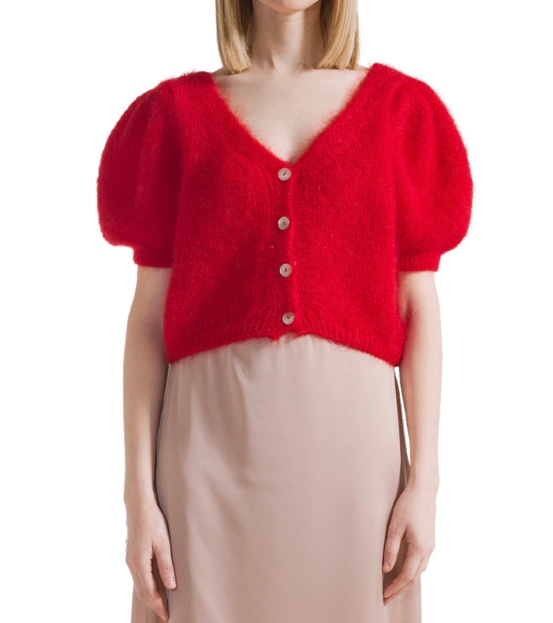 Americandreams Harper Cardigan - Lipstick Red