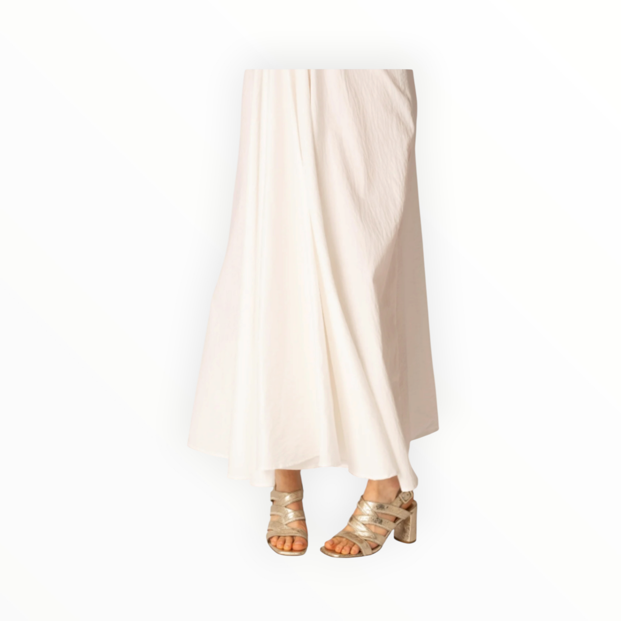 Sam Reychler Strappy Metallic Heel - Gold