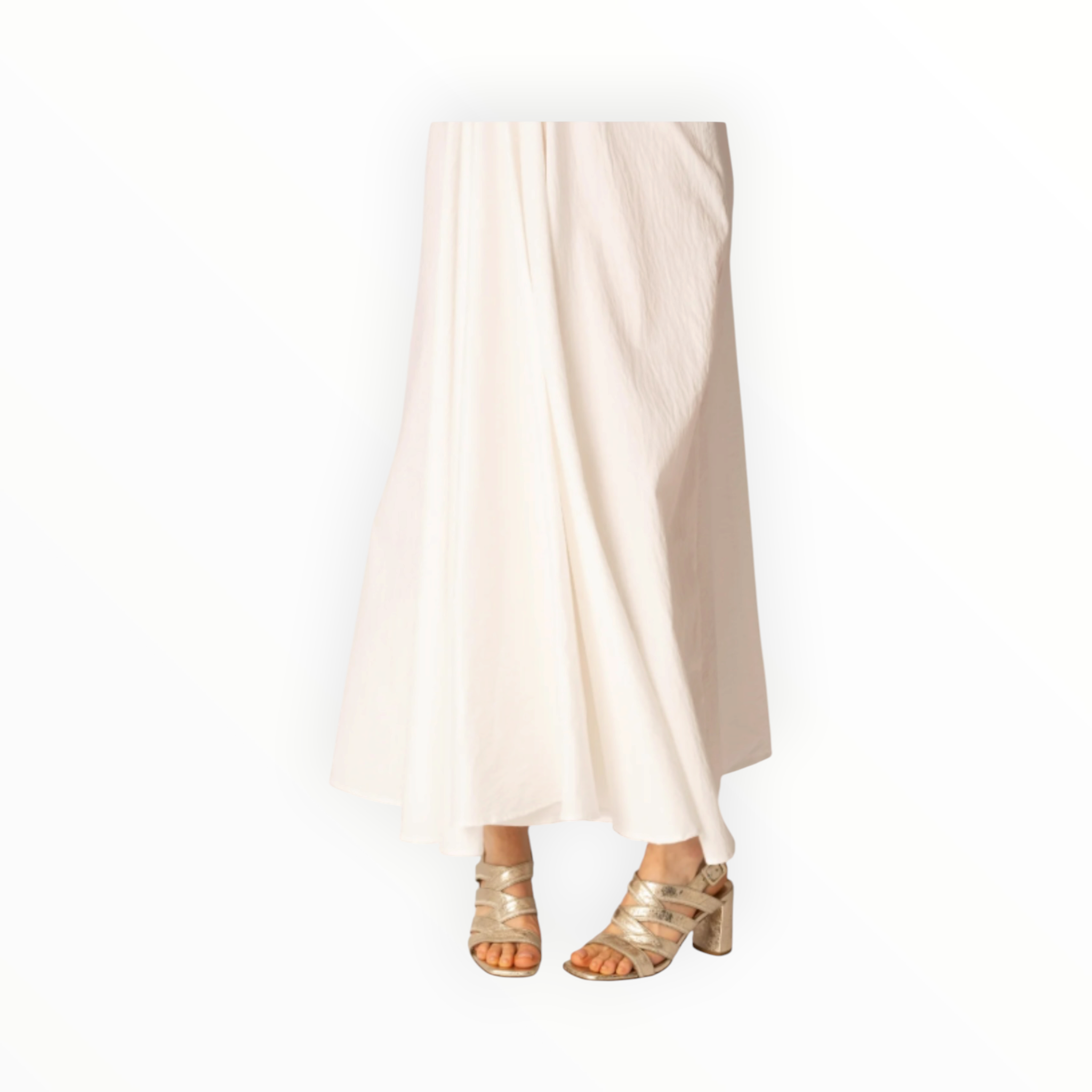 Sam Reychler Strappy Metallic Heel - Gold