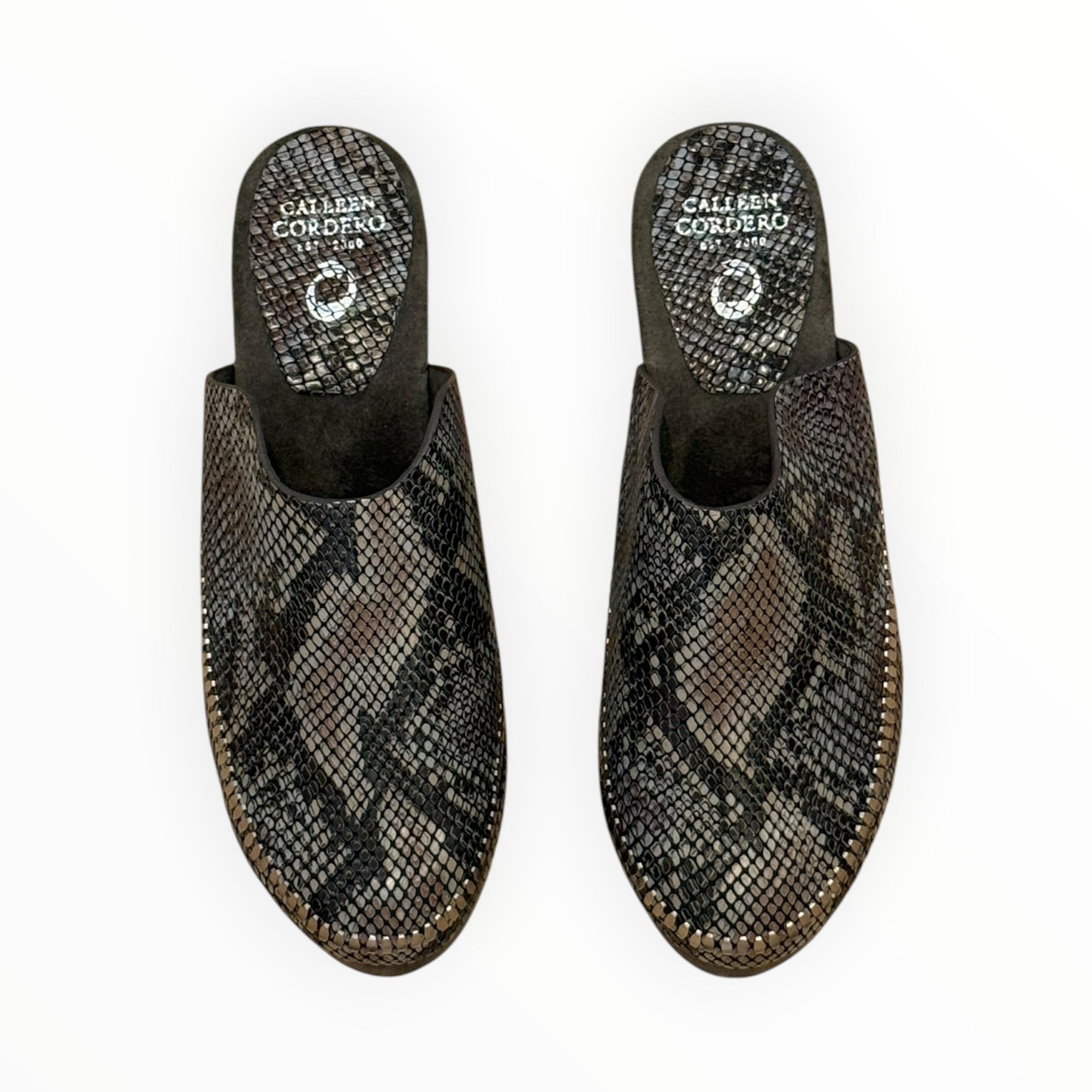 Calleen Cordero Macci Clog - Grey Snake Multi