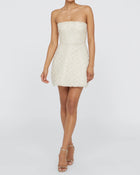 THEIA Amanda Beaded Mini Dress - Crystal